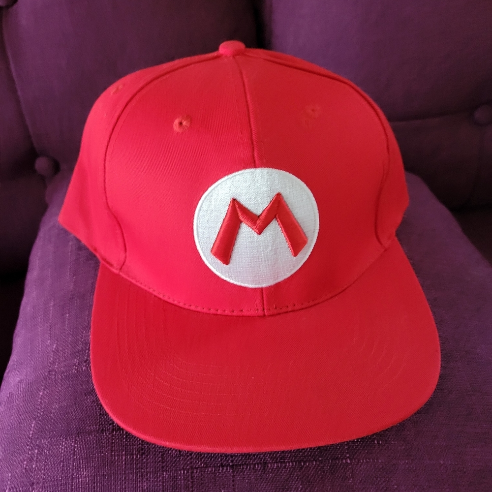 Mario World hat Velcro back